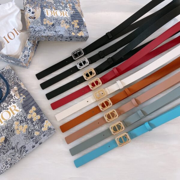 Christian Dior High-Quality Women's Leather CD Belt